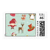 Reindeer Holiday postage