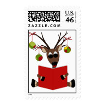 Reindeer Holiday Postage