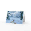 Reindeer in Snow Card