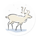 Reindeer in the Snow stickers