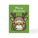 Reindeer "Merry Christmas" Card