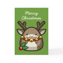 Reindeer "Merry Christmas" Card