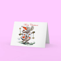 reindeer Merry Christmas cards by iodesigns reindeer Merry Christmas cards