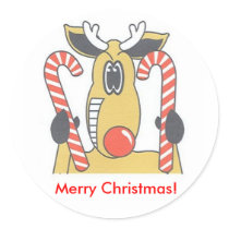 Reindeer, Merry Christmas! stickers