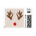 Reindeer Nose Christmas Holiday Stamps