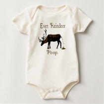 Reindeer Poop Funny Christmas  Baby Shirt