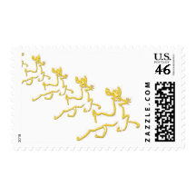 Reindeer Postage Stamp