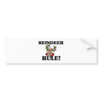 REINDEER Rule! bumper stickers by AnimalShirts REINDEER Rule! bumper stickers