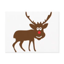 reindeer santa claus postcards