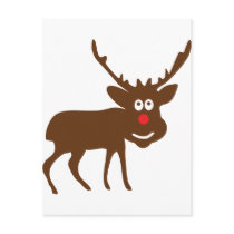 reindeer santa claus postcards