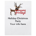 Reindeer Season's Greetings Flyer