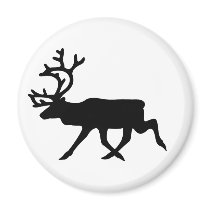 Reindeer Silhouette magnets
