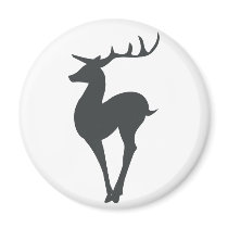 Reindeer Silhouette magnets by alternateworlds Reindeer Silhouette magnets