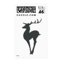 Reindeer Silhouette postage