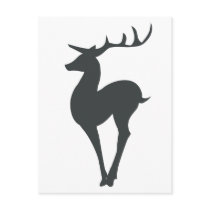 Reindeer Silhouette postcards