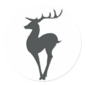 Reindeer Silhouette stickers by alternateworlds Reindeer Silhouette stickers