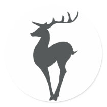 Reindeer Silhouette stickers by alternateworlds Reindeer Silhouette stickers