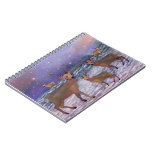 Reindeer Snowfall Spiral Notebooks
