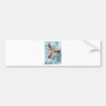 reindeer_snowflake_antlers bumper stickers