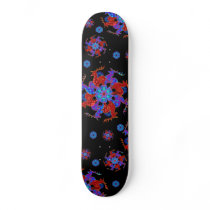 Reindeer Snowflake Blitzen Skateboard by Jaenne Reindeer Snowflake Blitzen Skateboard