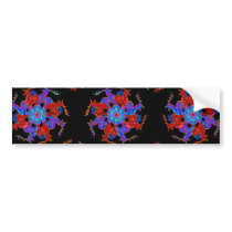 Reindeer Snowflake Bumper Sticker bumper stickers