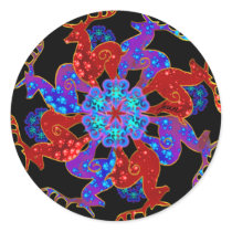 Reindeer Snowflake Sticker