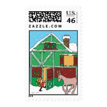 Reindeer stable postage