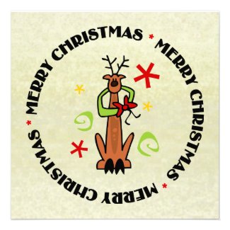 Save 50% Off Contemporary Christmas Flat Greeting Cards #Coupon
