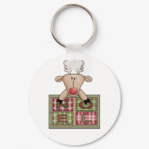 Reindeer Stocking Stuffer Keychain