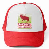 Reindeer Tastes Like Chicken hats by OfficeGangsta Reindeer Tastes Like Chicken hats
