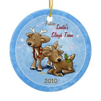 Reindeer - Twins Ornament ornament