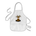 Reindeer with Colored Stars Aprons