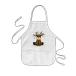 Reindeer with Colored Stars Aprons