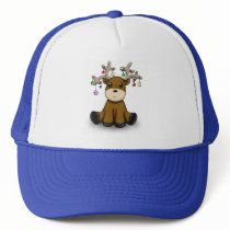 Reindeer with Colored Stars Trucker Hats