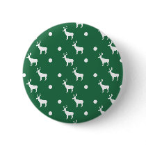 Reindeer with Dots Button Badge