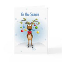 Reindeer with Ornaments Greeting card