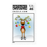 Reindeer with Ornaments stamp