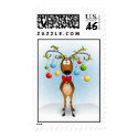 Reindeer with Ornaments postage by mousearte Reindeer with Ornaments postage
