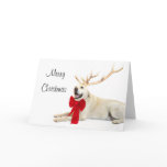 Reindeer yellow lab card