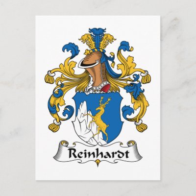 Reinhardt Family Crest Post Cards by coatsofarms