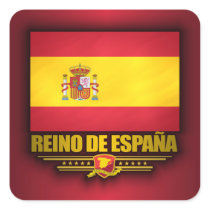 Reino de Espana Square Stickers