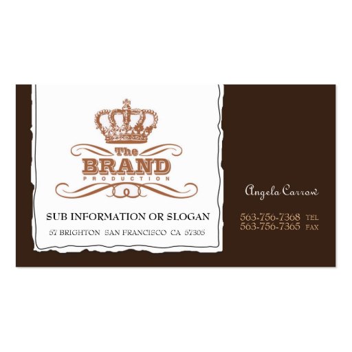 Reinvention Brown Business Cards