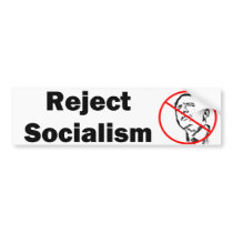 Reject Socialism Bumpersticker bumper stickers