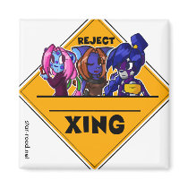 Reject Xing Refrigerator Magnets