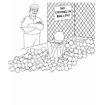 Rejected Ideas: Ballpit Policy t-shirts