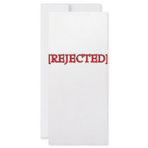 Rejected rack cards