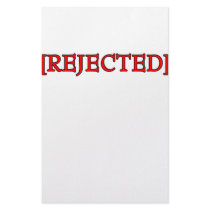Rejected stationery