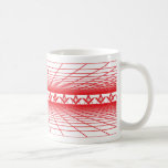 Rejilla masónica en rojo tazas de café