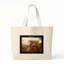 REJOICE Floral Design Canvas Bag