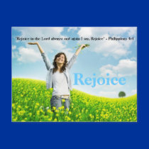 Rejoice in the Lord always Christian PostCard Art